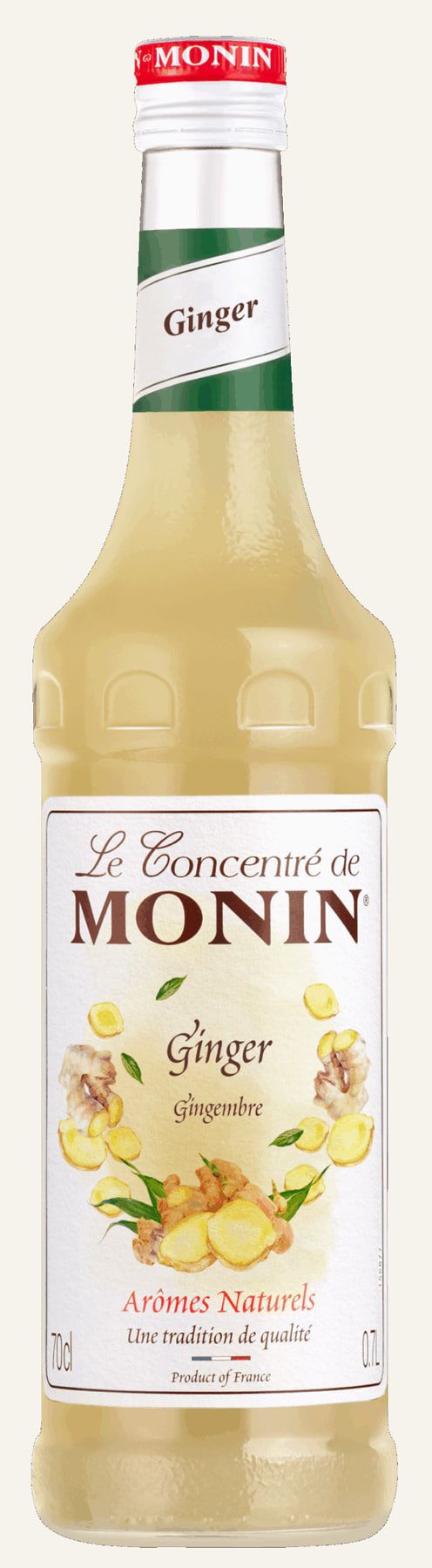 MONIN koncentrát Zázvor 40% 0,7l — láhev koncentrátu