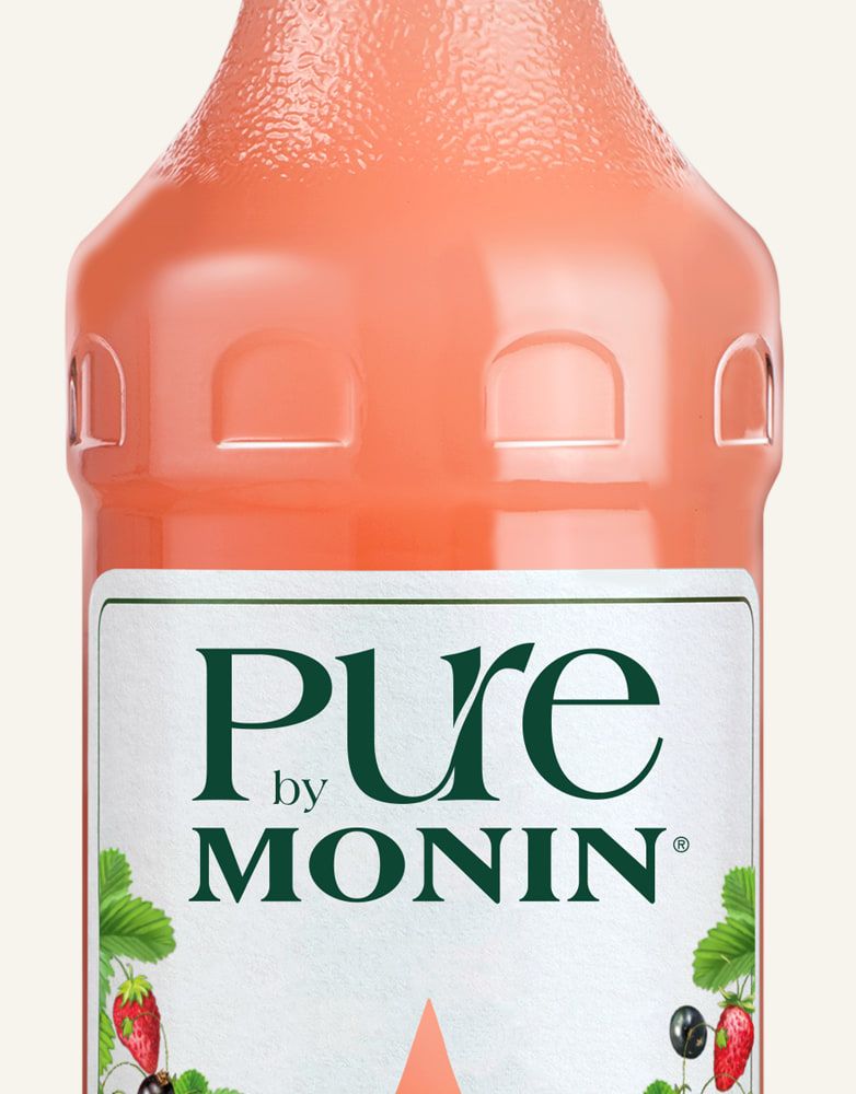 MONIN pure koncentrát Červené plody 0,7l — láhev koncentrátu bez cukru