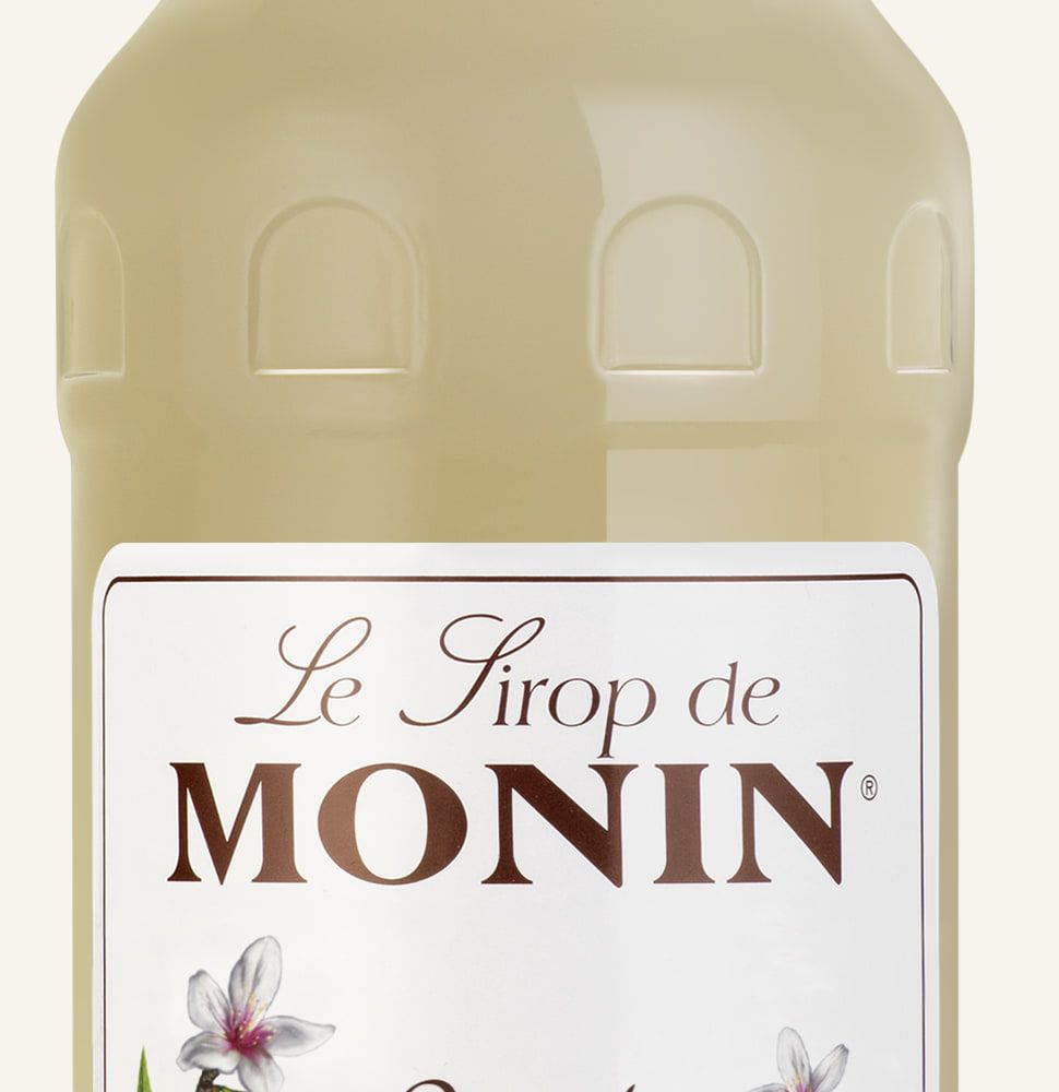 MONIN sirup Mandle 1l — láhev barového sirupu