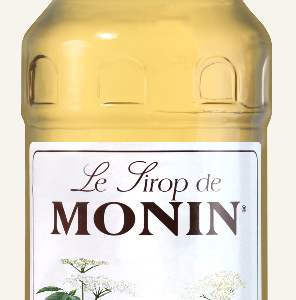 MONIN sirup Bezinka 1l — láhev barového sirupu