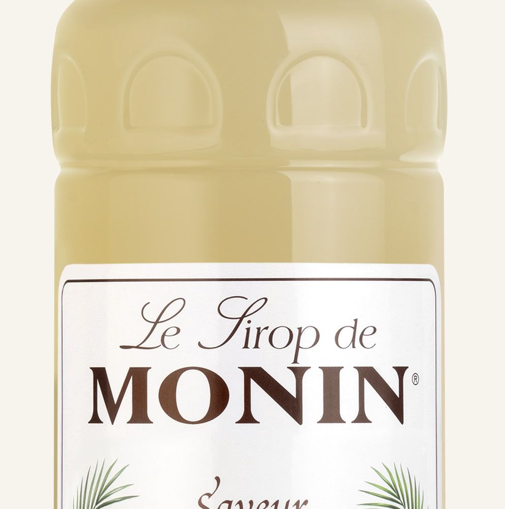 MONIN sirup Kokos PET 1l — láhev barového sirupu