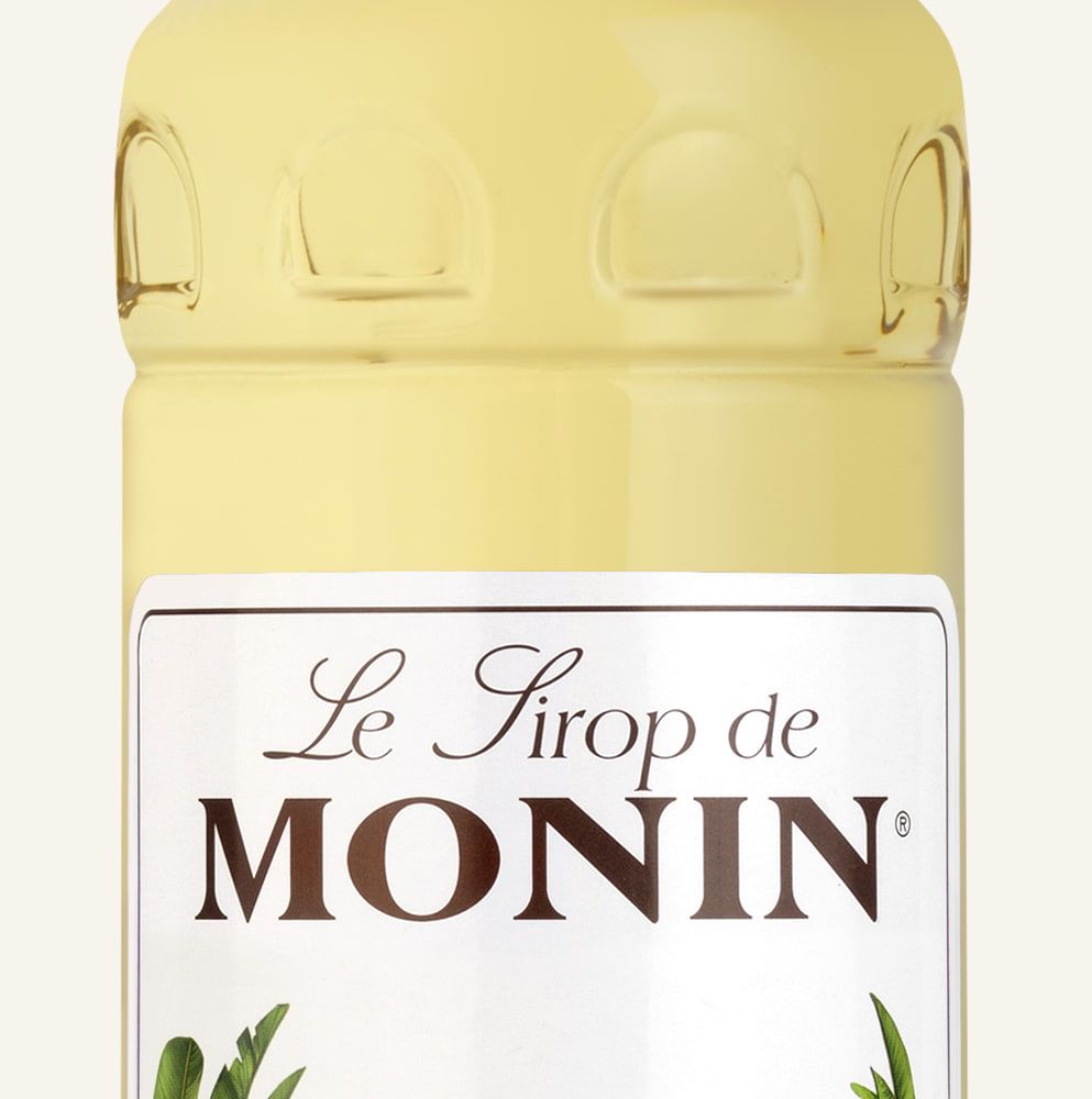 MONIN sirup Banán žlutý 1l — láhev barového sirupu