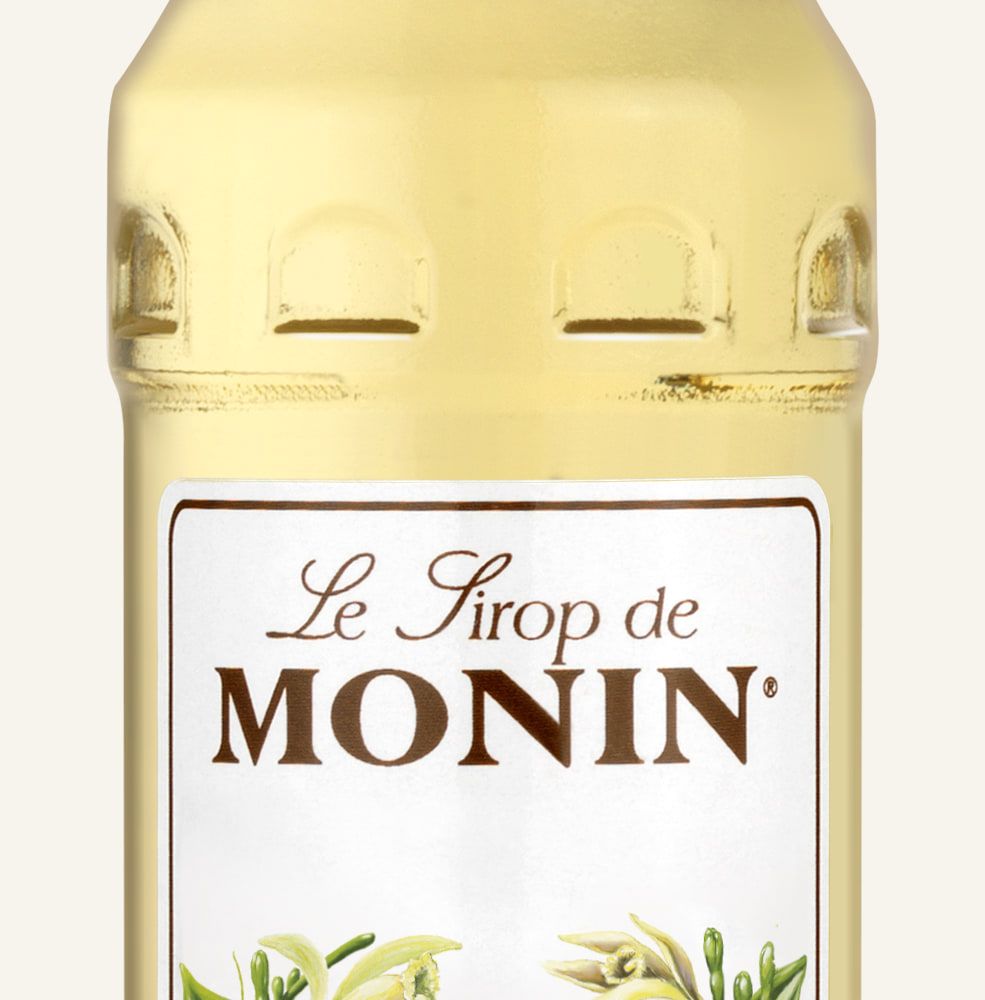 MONIN sirup Vanilka francouzská 0,05l — láhev barového sirupu