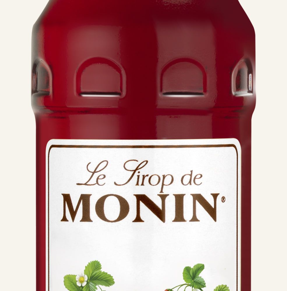 MONIN sirup Jahoda 0,05l — láhev barového sirupu