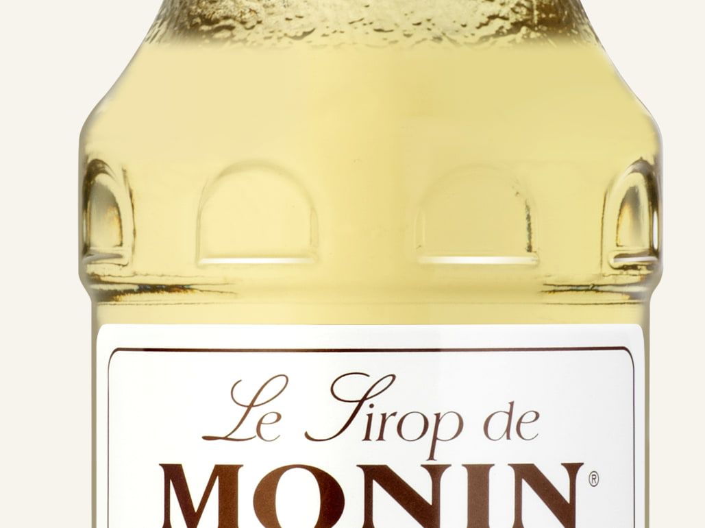 MONIN sirup Amaretto 0,25l — láhev barového sirupu