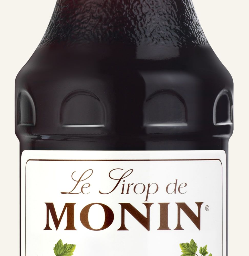 MONIN sirup Rybíz černý 0,25l — láhev barového sirupu
