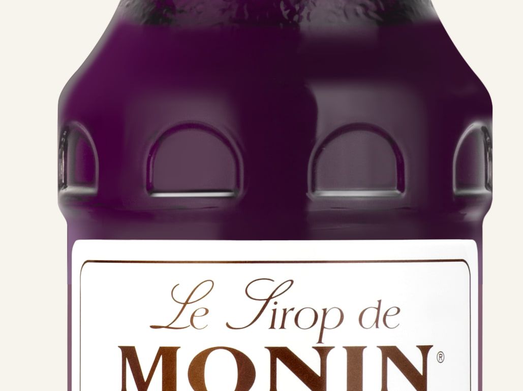 MONIN sirup Fialka 0,25l — láhev barového sirupu
