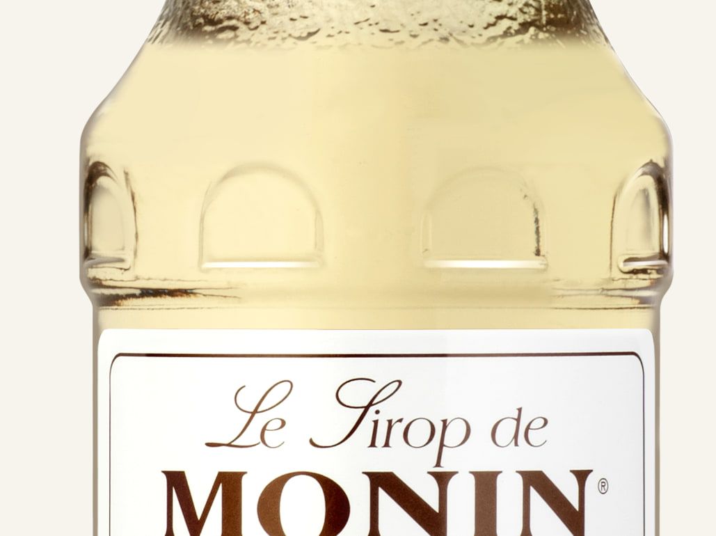 MONIN sirup Čokoláda bílá 0,25l — láhev barového sirupu