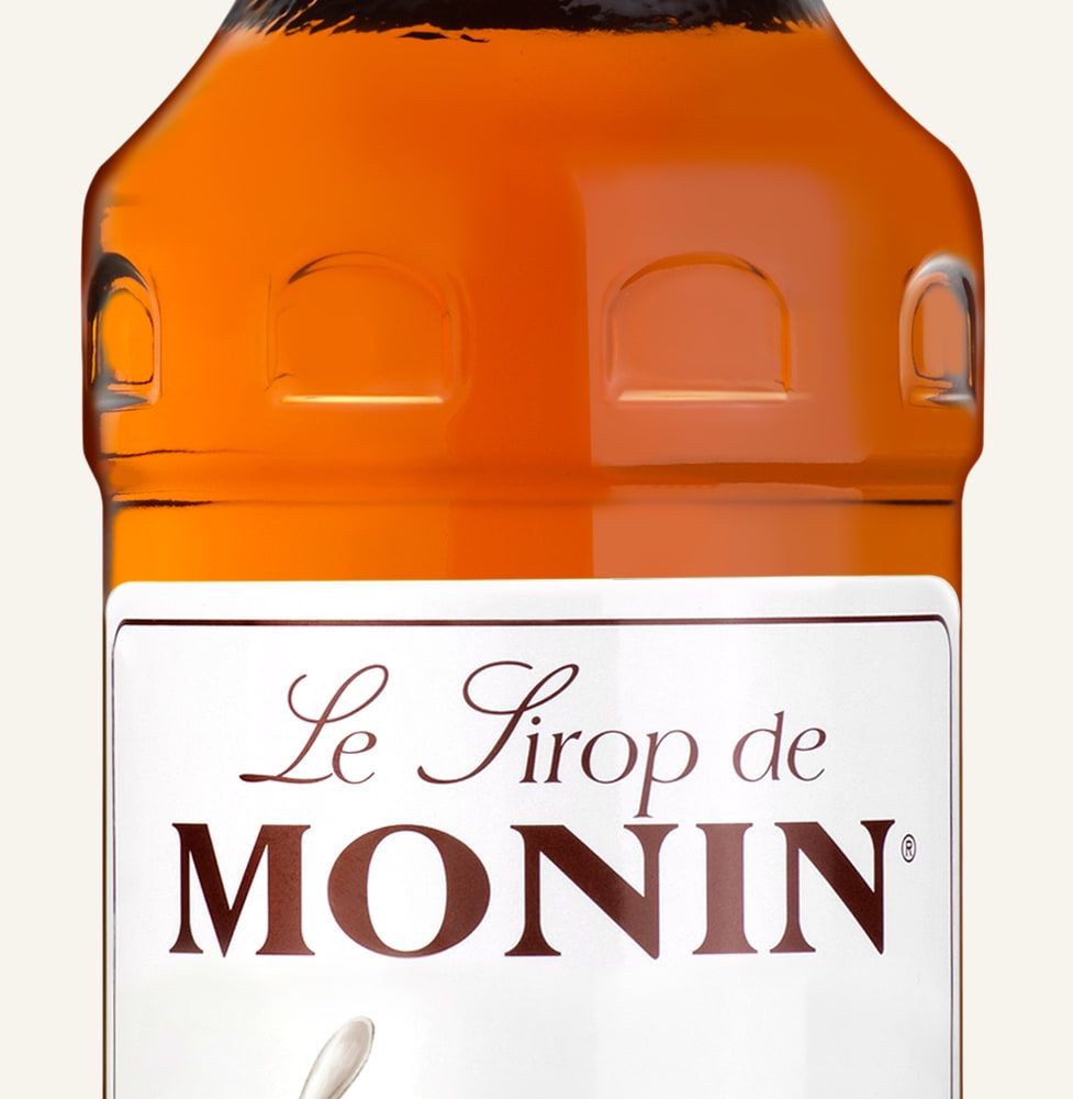 MONIN sirup Karamel 0,7l — láhev barového sirupu