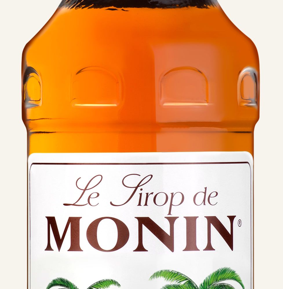 MONIN sirup Karibský rumový 0,7l — láhev barového sirupu
