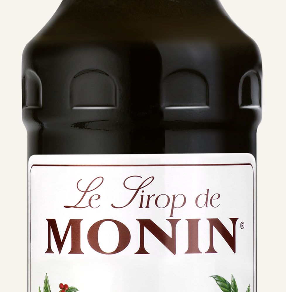 MONIN sirup Káva 0,7l — láhev barového sirupu