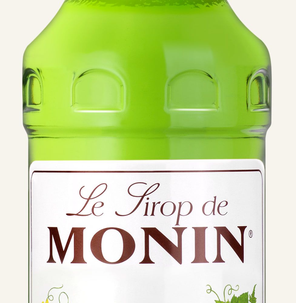 MONIN sirup Okurka 0,7l — láhev barového sirupu