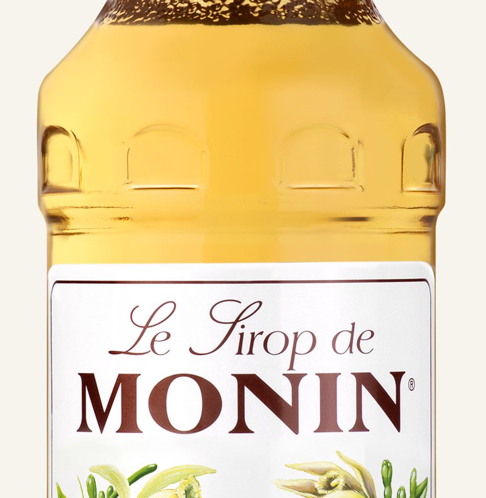 MONIN sirup Vanilka francouzská 0,7l — láhev barového sirupu