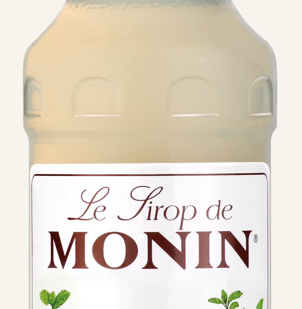 MONIN sirup Máta ledová 0,7l — láhev barového sirupu