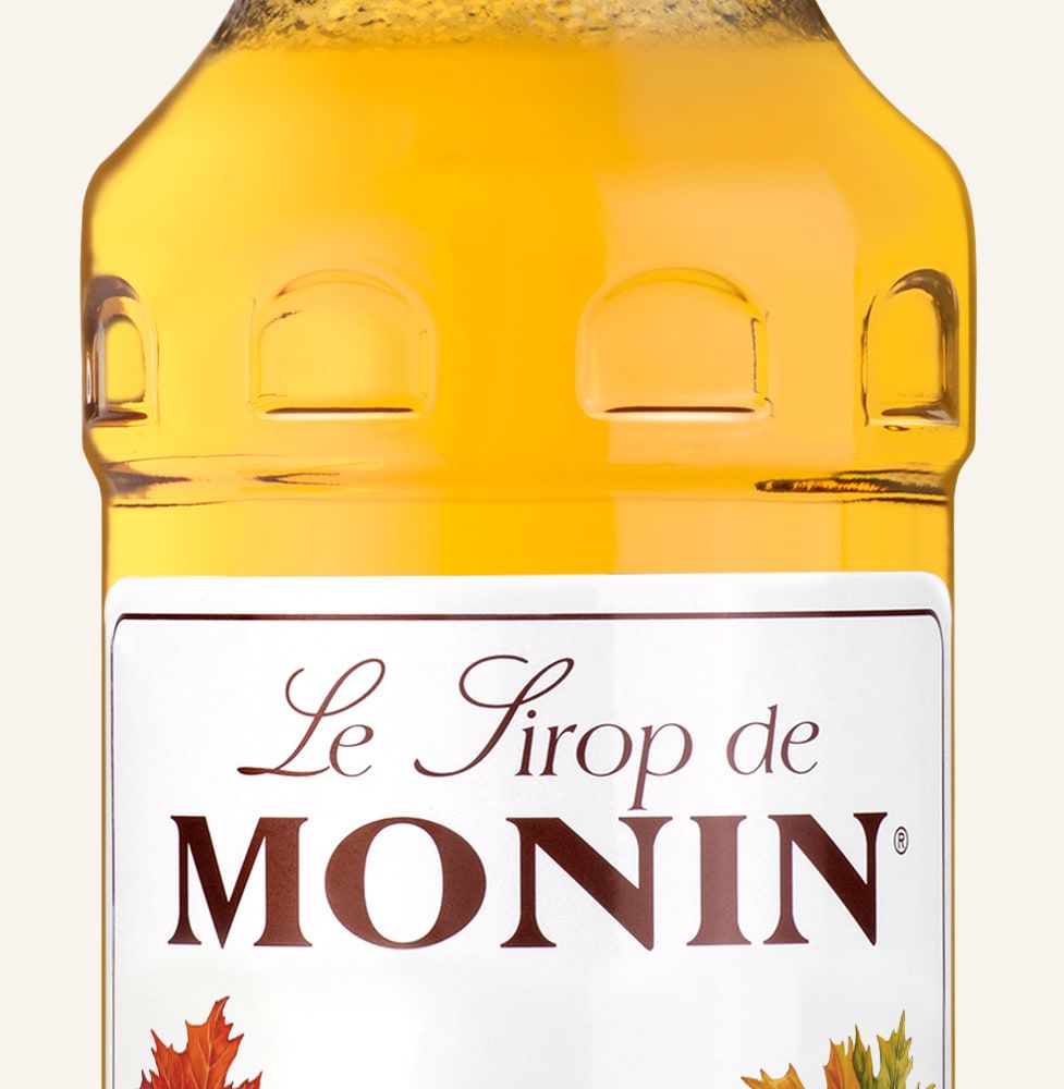 MONIN sirup Javorový kořeněný 0,7l — láhev barového sirupu