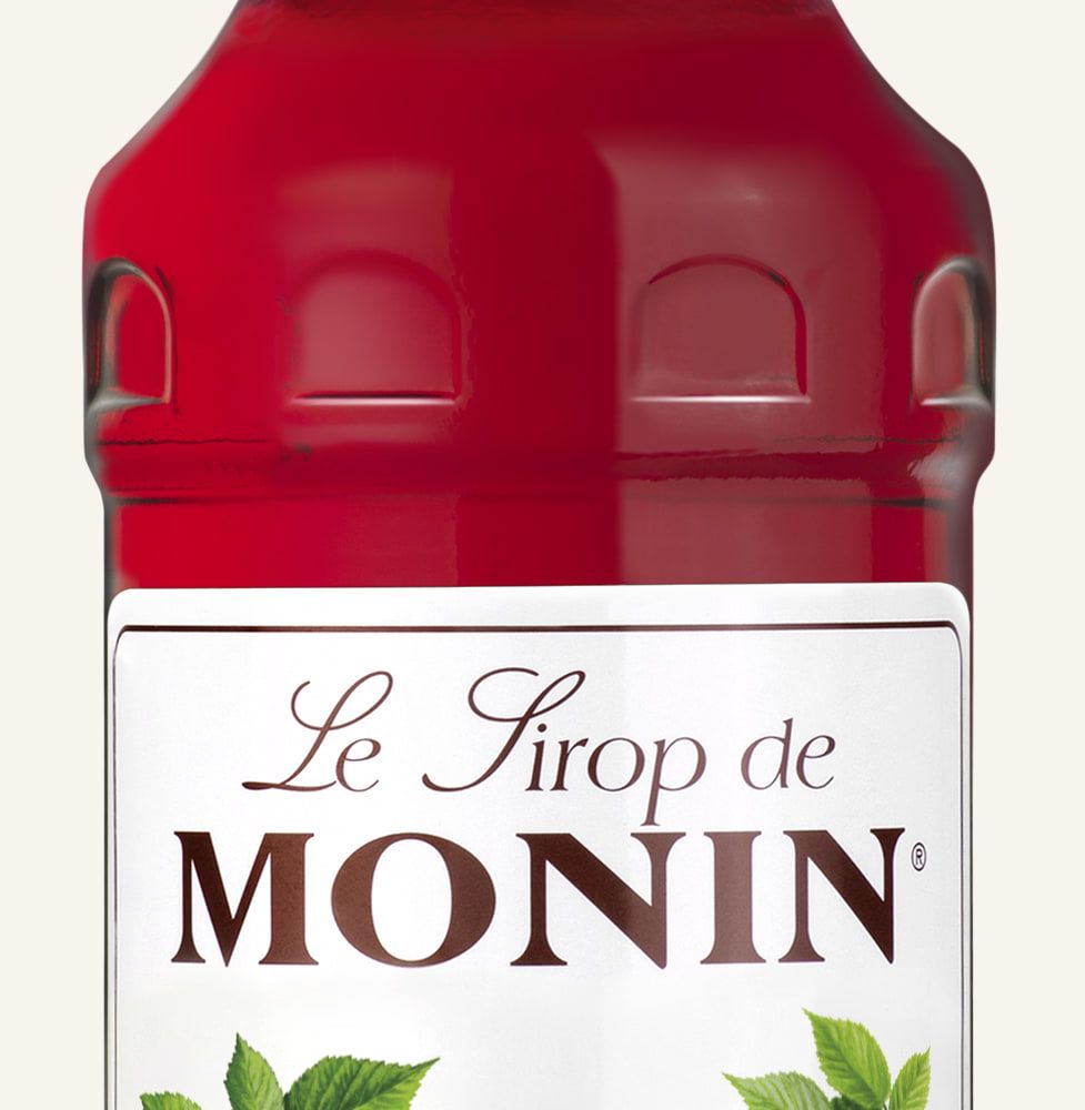 MONIN sirup Malina 0,7l — láhev barového sirupu