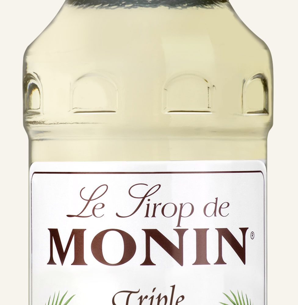 MONIN sirup Curacao Triple sec 0,7l — láhev barového sirupu