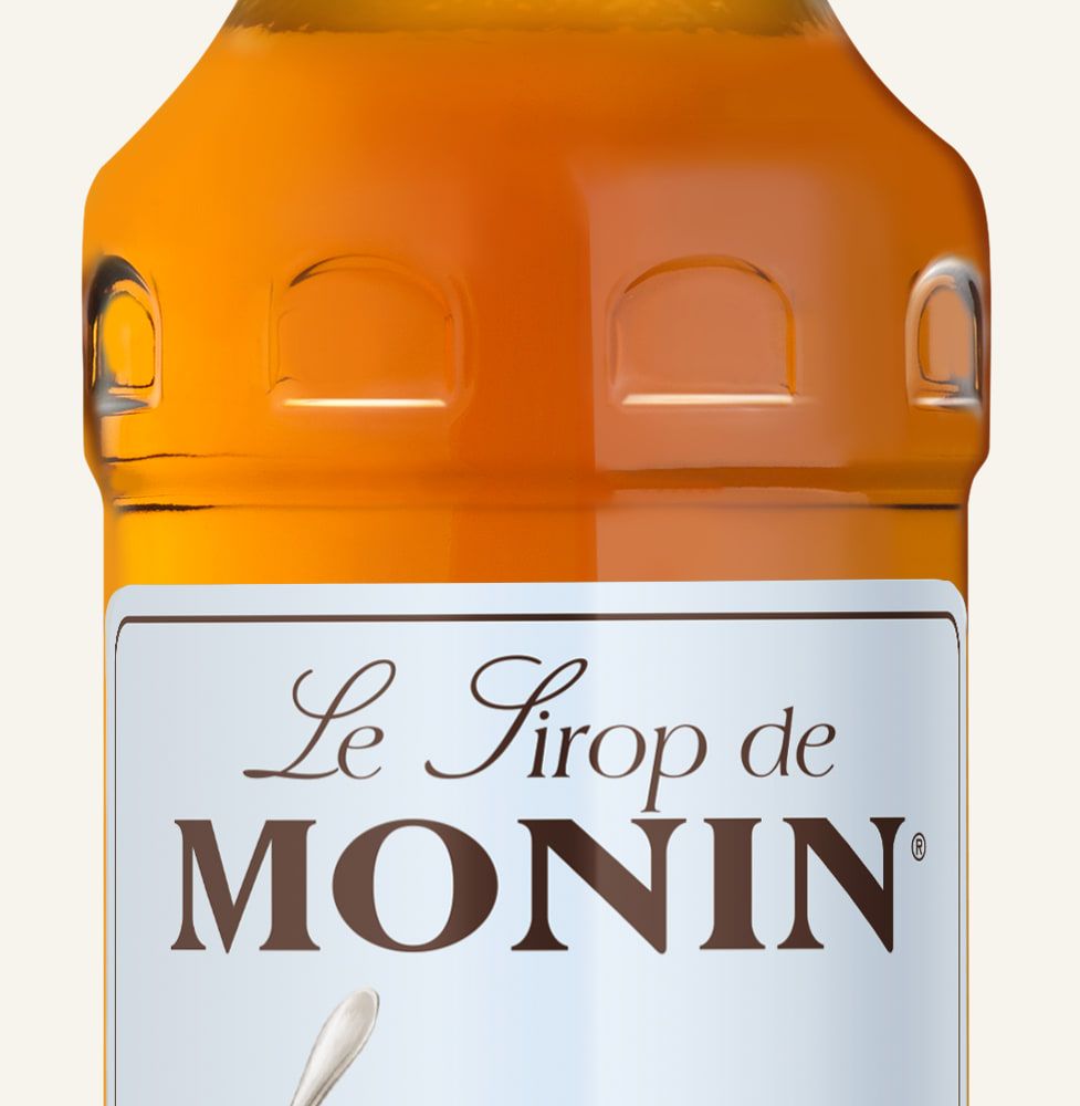 MONIN sirup s náhradním sladidlem Karamel 0,7l — láhev barového sirupu