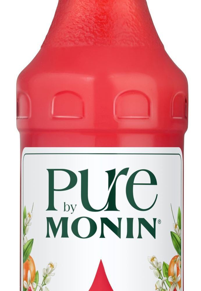 MONIN pure koncentrát Grepfruit růžový 0,7l — láhev koncentrátu bez cukru
