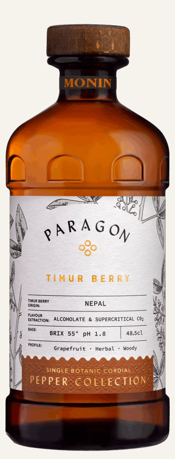 Paragon Timur Berry 0,485l — láhev prémiového cordialu