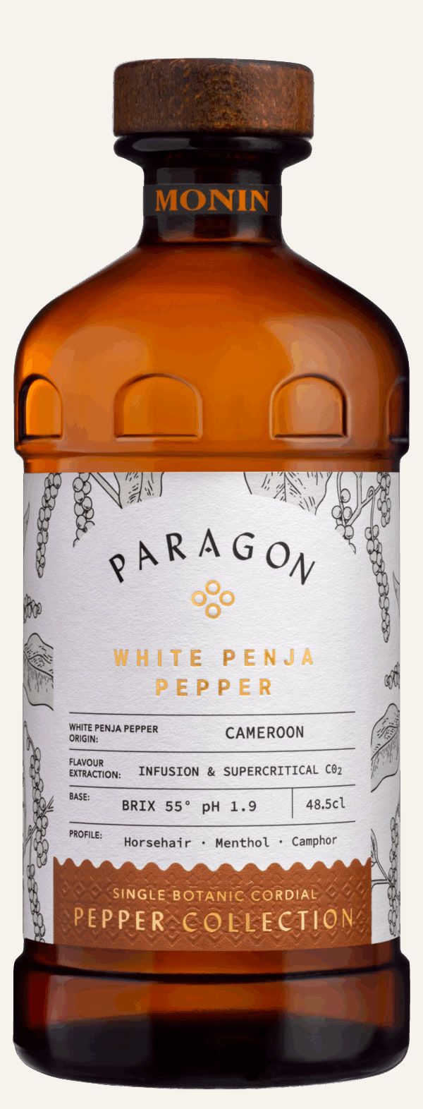 Paragon White Penja Pepper 0,485l — láhev prémiového cordialu