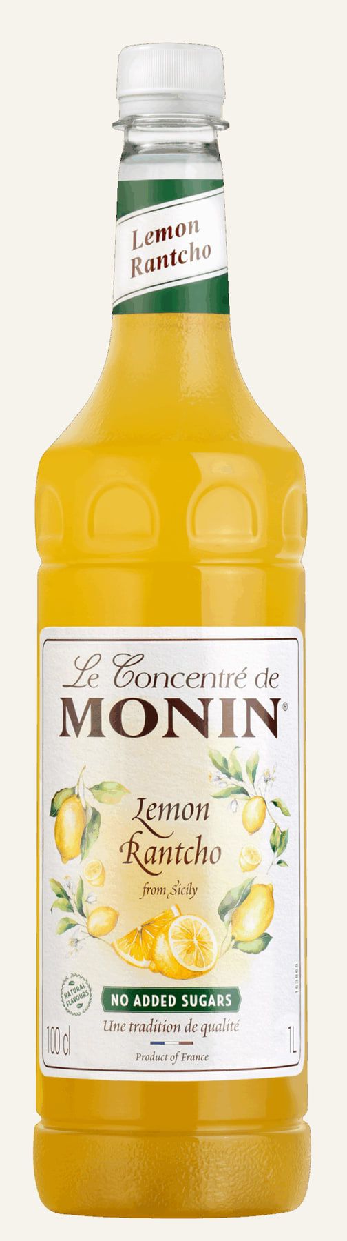MONIN Citrónová šťáva Rantcho 50% PET 1l — láhev koncentrátu