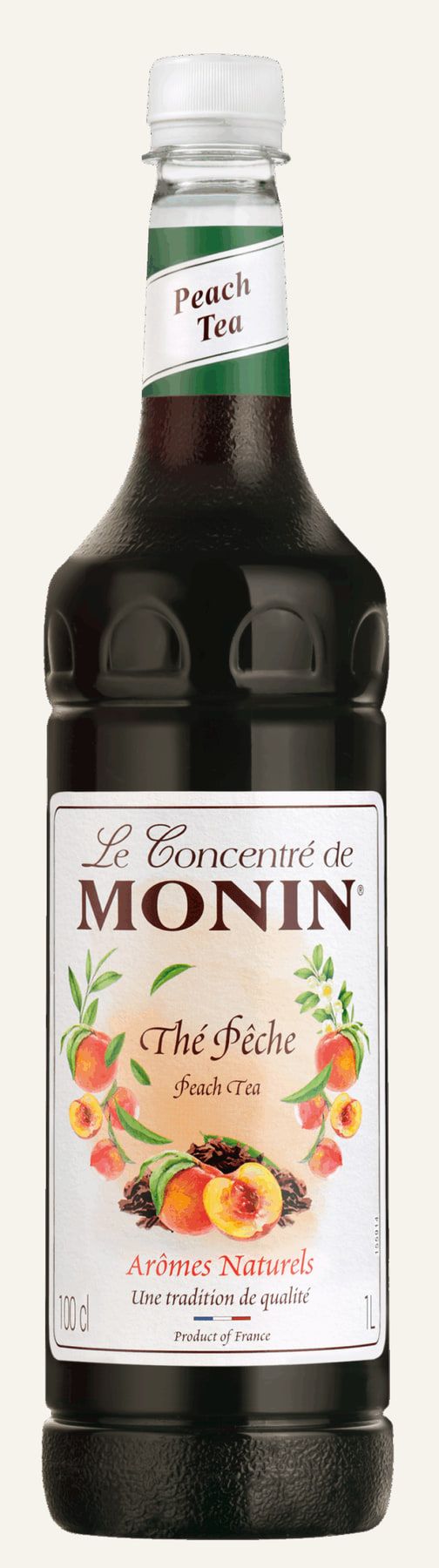 MONIN koncentrát Broskev lce tea PET 1l — láhev koncentrátu