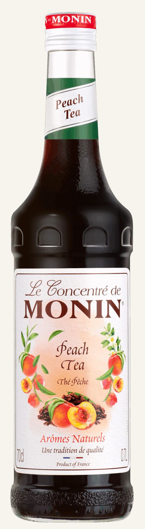 MONIN koncentrát Broskev Ice tea 0,7l — láhev koncentrátu