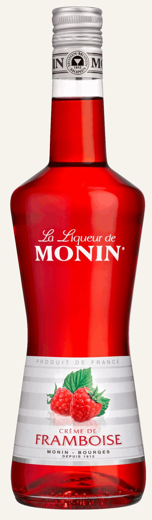 MONIN likér Malina 18% — láhev likéru