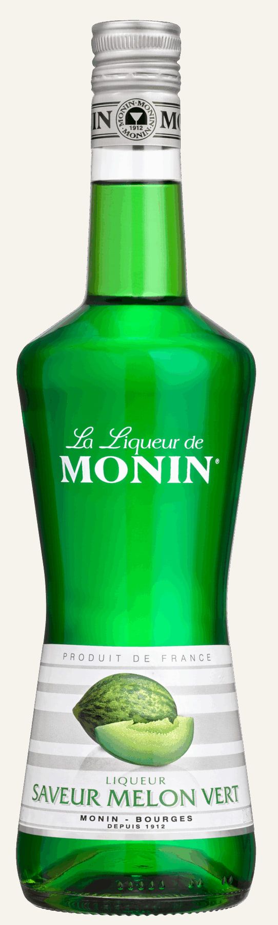 MONIN likér Meloun zelený 20% — láhev likéru