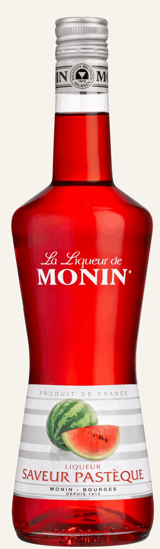MONIN likér Meloun vodní 20% — láhev likéru
