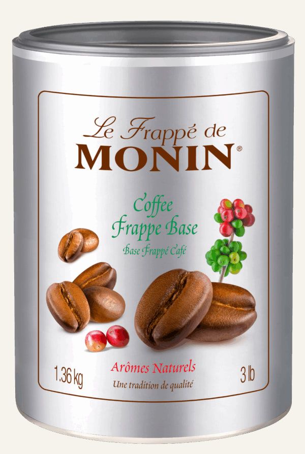 MONIN frappe Coffee 1,36kg — balení frappé směsi