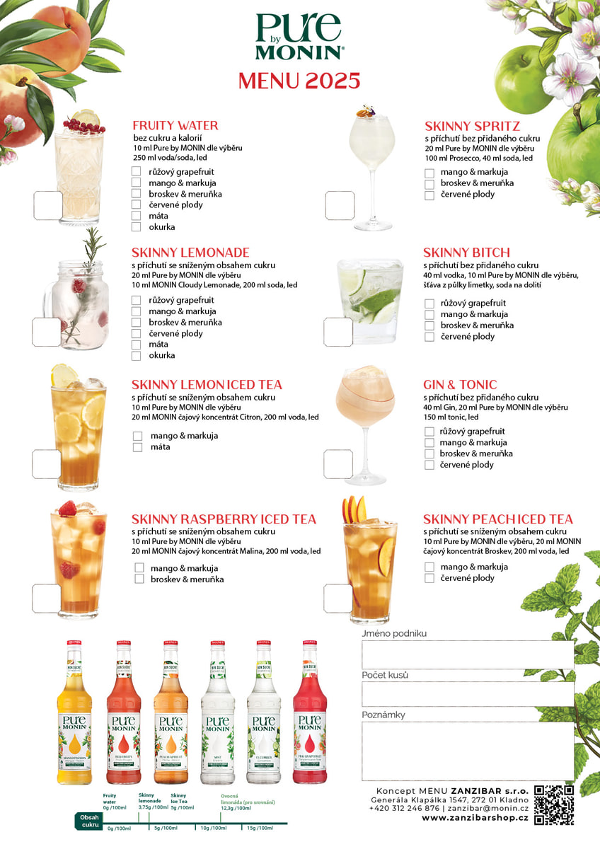 PURE by MONIN MENU Skinny koncept2 1